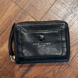 Marc Jacobs Mini Empire City Leather Zip Around Card/Coin Wallet